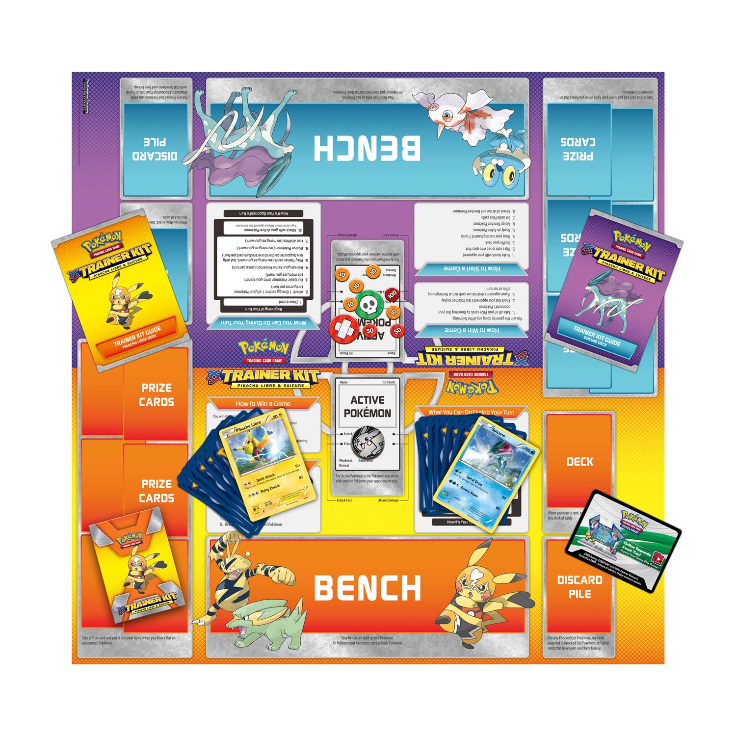 XY - Trainer Kit 2-Player Starter Set (Pikachu Libre & Suicune) | Jack's On Queen
