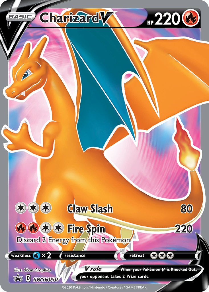 Charizard V (SWSH050) [Sword & Shield: Black Star Promos] | Jack's On Queen