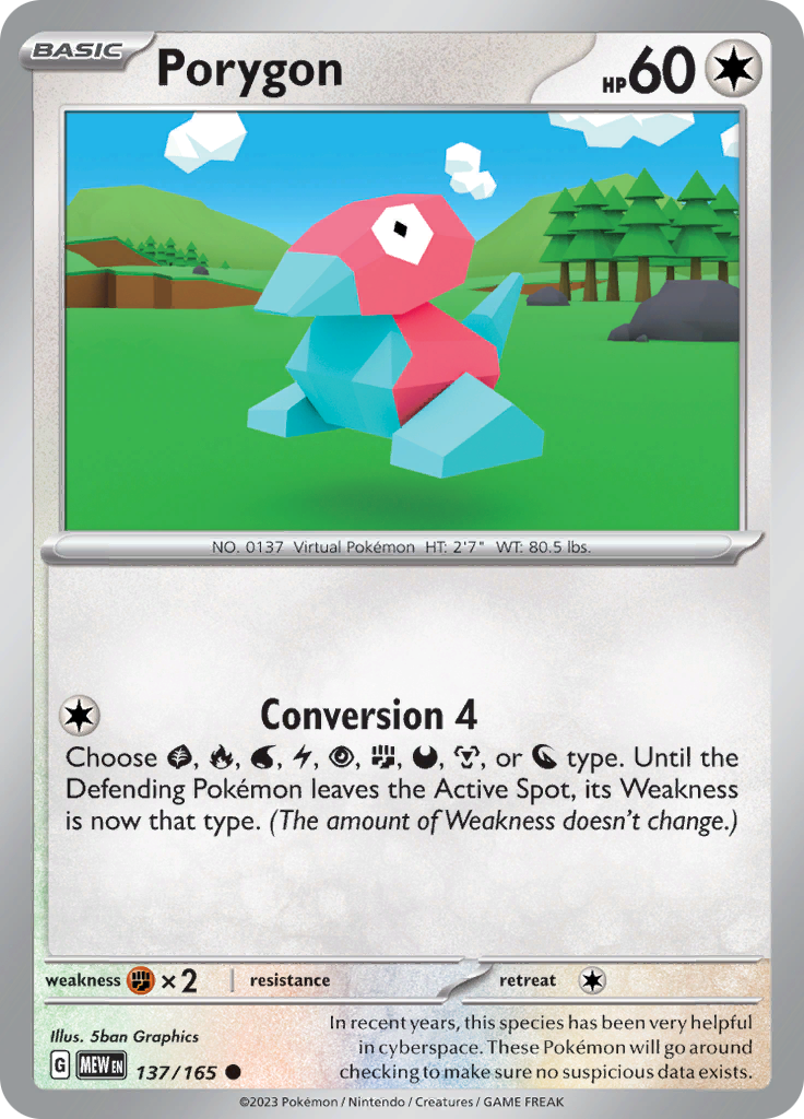 Porygon (137/165) [Scarlet & Violet 151] | Jack's On Queen