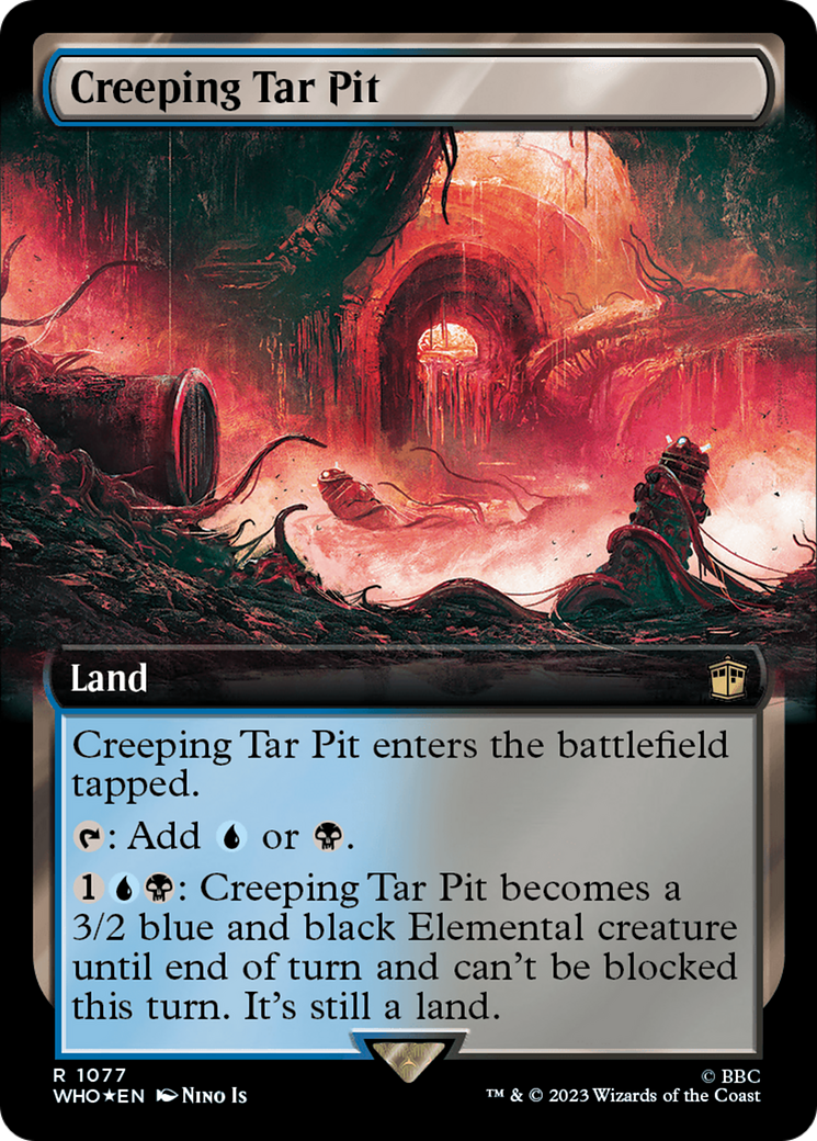 Creeping Tar Pit (Extended Art) (Surge Foil) [Doctor Who] | Jack's On Queen
