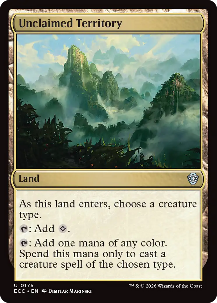 Unclaimed Territory [Lorwyn Eclipsed Commander] | Jack's On Queen