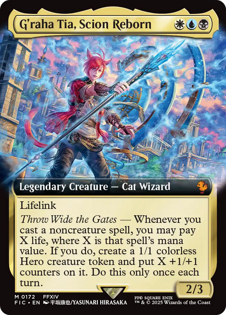 G'raha Tia, Scion Reborn (Extended Art) [FINAL FANTASY Commander] | Jack's On Queen