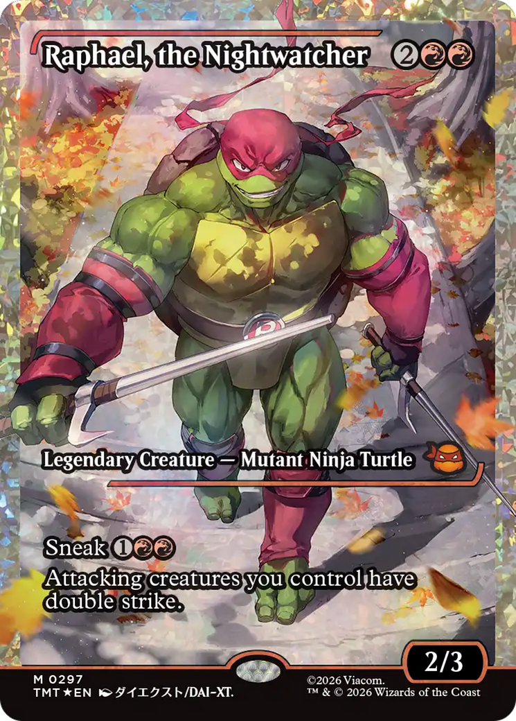 Raphael, the Nightwatcher (Showcase) (Fracture Foil) [Teenage Mutant Ninja Turtles] | Jack's On Queen