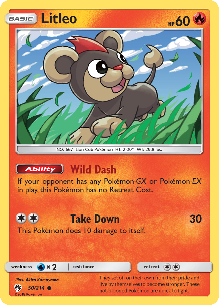 Litleo (50/214) [Sun & Moon: Lost Thunder] | Jack's On Queen