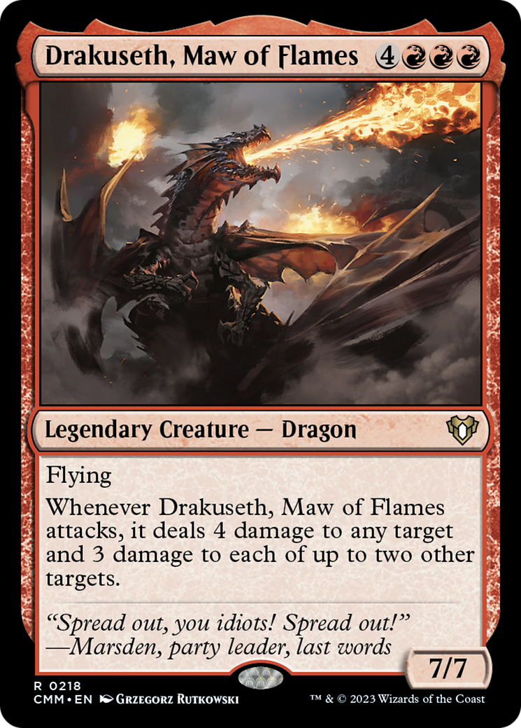 Drakuseth, Maw of Flames [Commander Masters] | Jack's On Queen