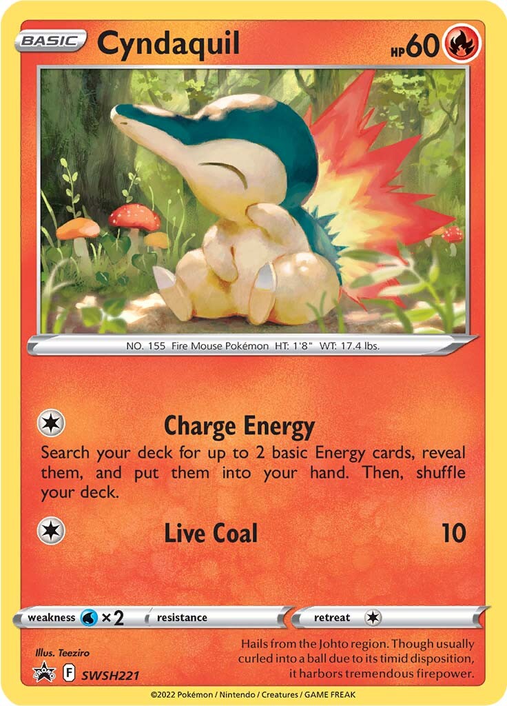 Cyndaquil (SWSH221) [Sword & Shield: Black Star Promos] | Jack's On Queen