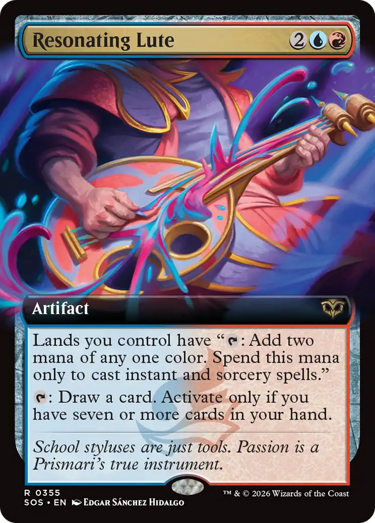 Resonating Lute (Extended Art) [Secrets of Strixhaven] | Jack's On Queen
