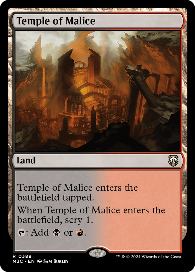 Temple of Malice (Ripple Foil) [Modern Horizons 3 Commander] | Jack's On Queen