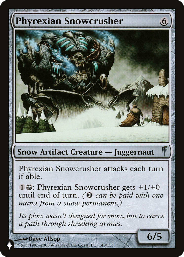 Phyrexian Snowcrusher [The List] | Jack's On Queen