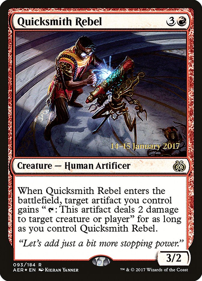 Quicksmith Rebel [Aether Revolt Prerelease Promos] | Jack's On Queen