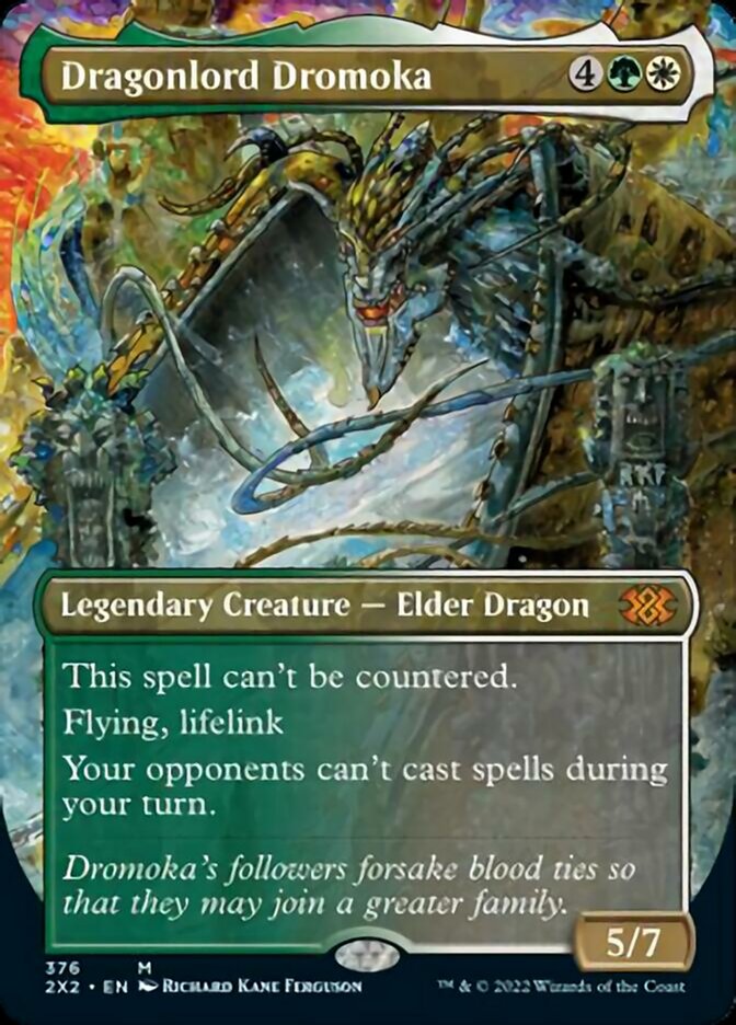 Dragonlord Dromoka (Borderless Alternate Art) [Double Masters 2022] | Jack's On Queen