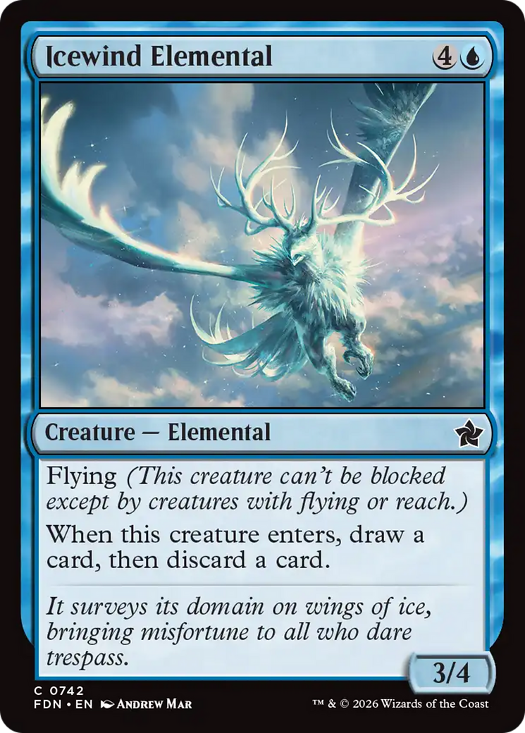 Icewind Elemental (0742) [Foundations] | Jack's On Queen