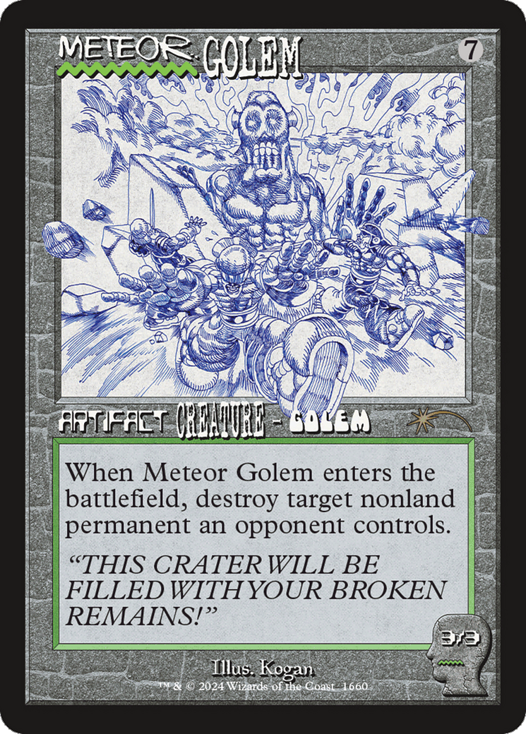 Meteor Golem (1660) (Rainbow Foil) [Secret Lair Drop Series] | Jack's On Queen
