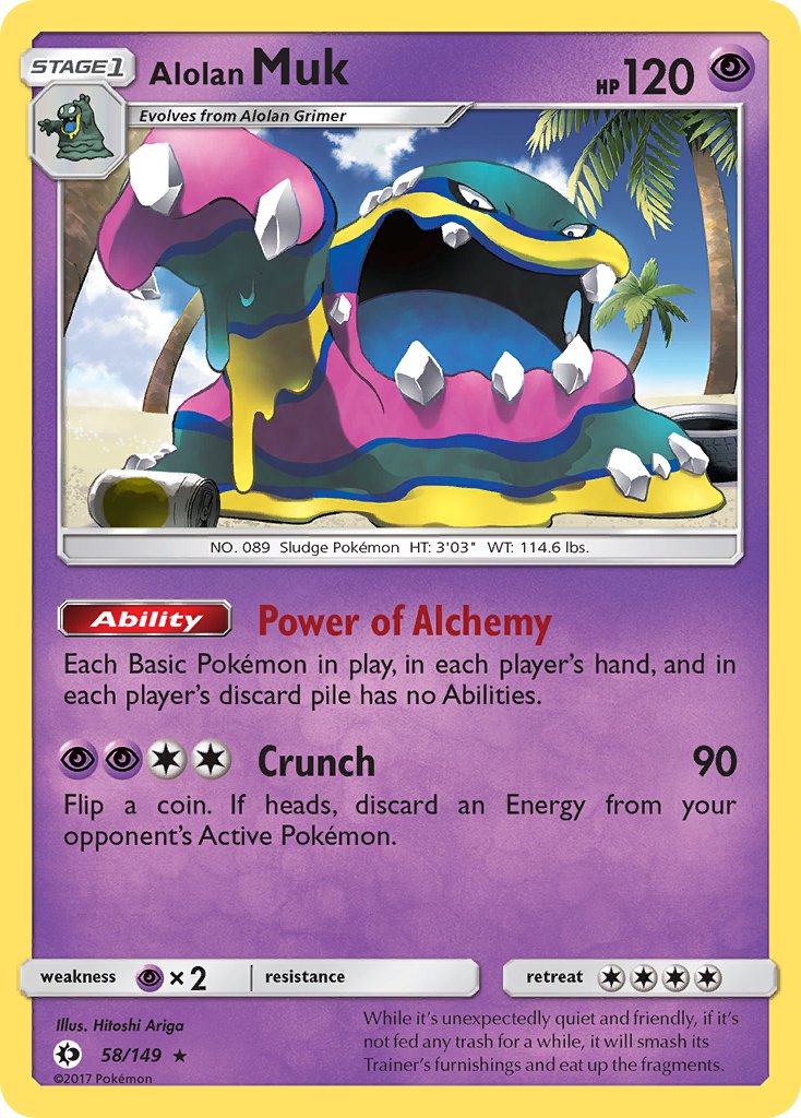 Alolan Muk (58/149) (Cosmos Holo) (Blister Exclusive) [Sun & Moon: Base Set] | Jack's On Queen