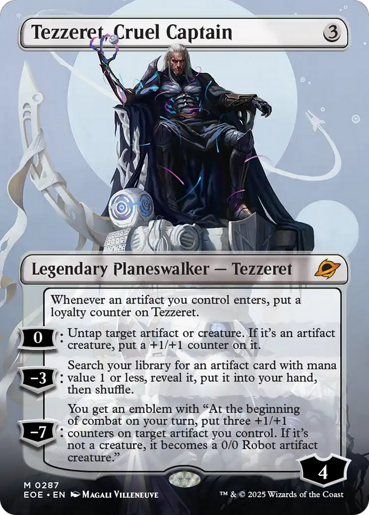 Tezzeret, Cruel Captain (Borderless) [Edge of Eternities] | Jack's On Queen