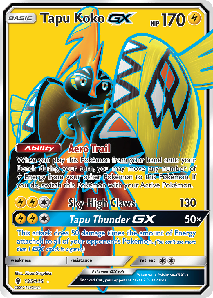 Tapu Koko GX (135/145) [Sun & Moon: Guardians Rising] | Jack's On Queen