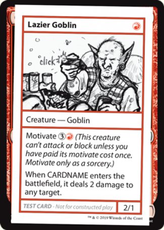 Lazier Goblin (2021 Edition) [Mystery Booster Playtest Cards] | Jack's On Queen