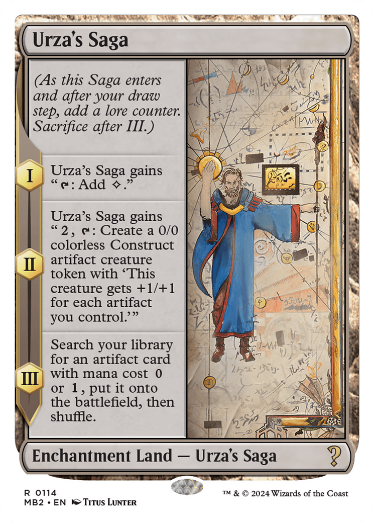 Urza's Saga (White Border) [Mystery Booster 2] | Jack's On Queen