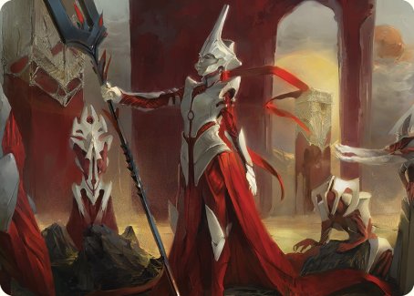 Porcelain Zealot Art Card [Phyrexia: All Will Be One Art Series] | Jack's On Queen