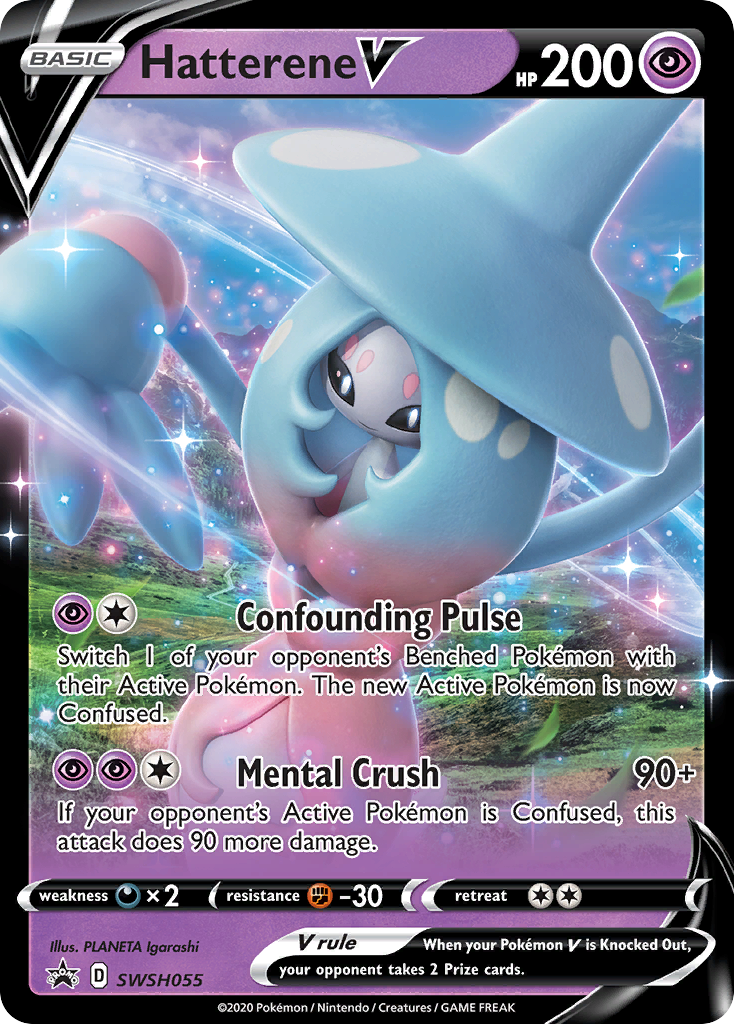 Hatterene V (SWSH055) (Jumbo Card) [Sword & Shield: Black Star Promos] | Jack's On Queen