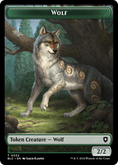 Goat // Wolf (032) Double-Sided Token [Bloomburrow Commander Tokens] | Jack's On Queen