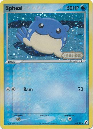 Spheal (65/92) (Stamped) [EX: Legend Maker] | Jack's On Queen