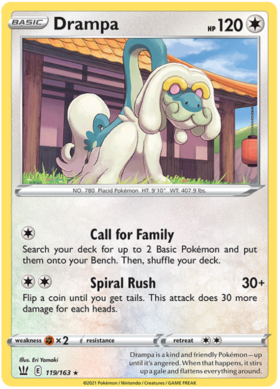 Drampa (119/163) [Sword & Shield: Battle Styles] | Jack's On Queen