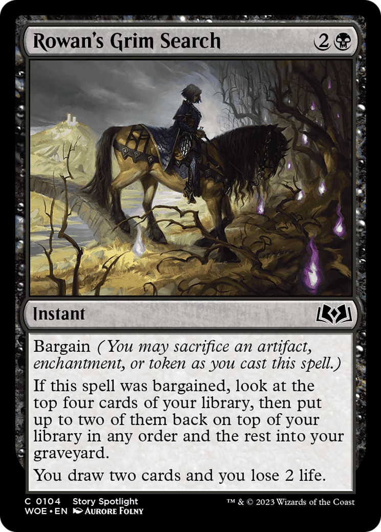 Rowan's Grim Search [Wilds of Eldraine] | Jack's On Queen