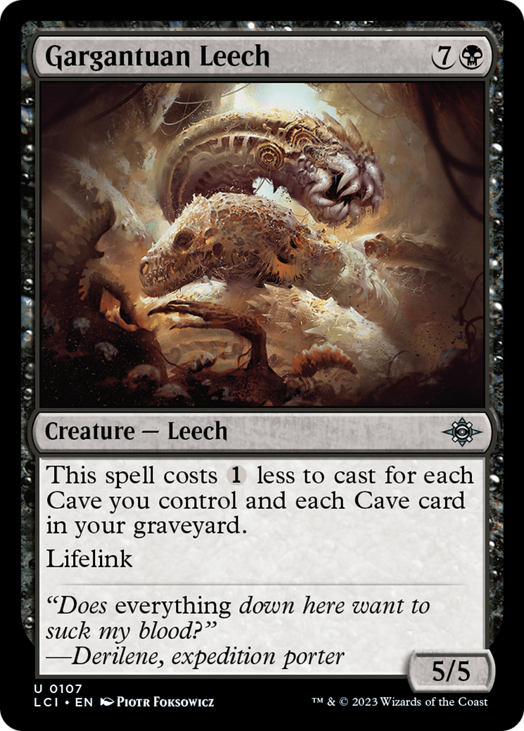 Gargantuan Leech [The Lost Caverns of Ixalan] | Jack's On Queen