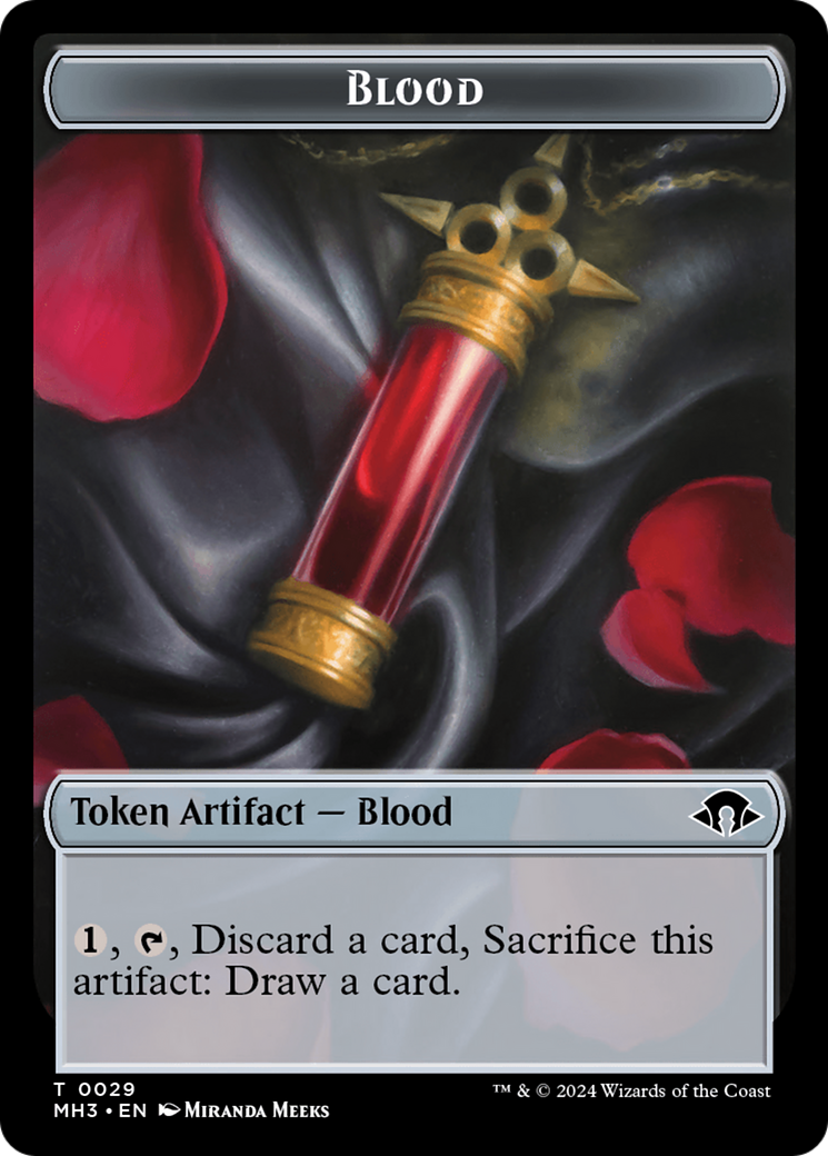 Phyrexian Germ // Blood Double-Sided Token [Modern Horizons 3 Tokens] | Jack's On Queen