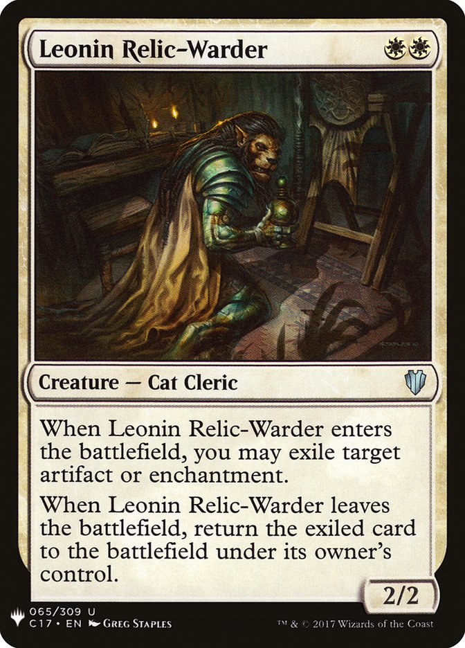 Leonin Relic-Warder [Mystery Booster] | Jack's On Queen