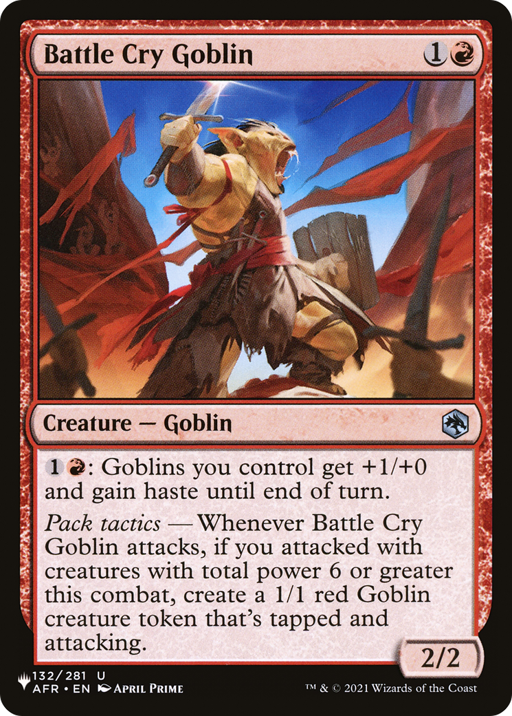 Battle Cry Goblin [The List Reprints] | Jack's On Queen