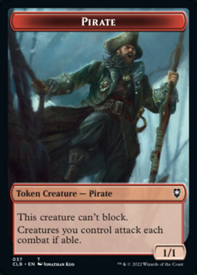 Pirate // Goblin Double-Sided Token [Commander Legends: Battle for Baldur's Gate Tokens] | Jack's On Queen