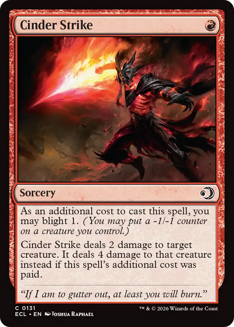 Cinder Strike [Lorwyn Eclipsed] | Jack's On Queen