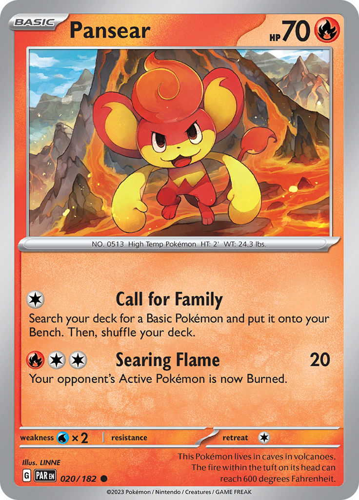 Pansear (020/182) [Scarlet & Violet: Paradox Rift] | Jack's On Queen