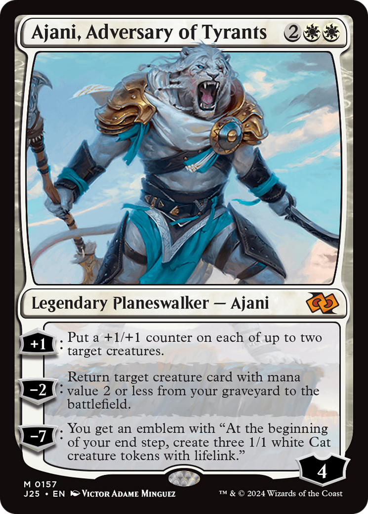 Ajani, Adversary of Tyrants [Foundations Jumpstart] | Jack's On Queen