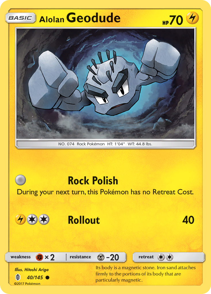 Alolan Geodude (40/145) [Sun & Moon: Guardians Rising] | Jack's On Queen