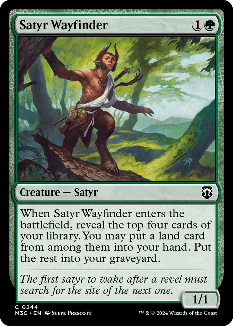 Satyr Wayfinder (Ripple Foil) [Modern Horizons 3 Commander] | Jack's On Queen