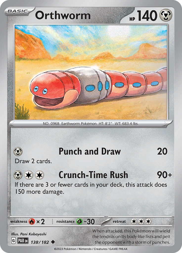 Orthworm (138/182) [Scarlet & Violet: Paradox Rift] | Jack's On Queen