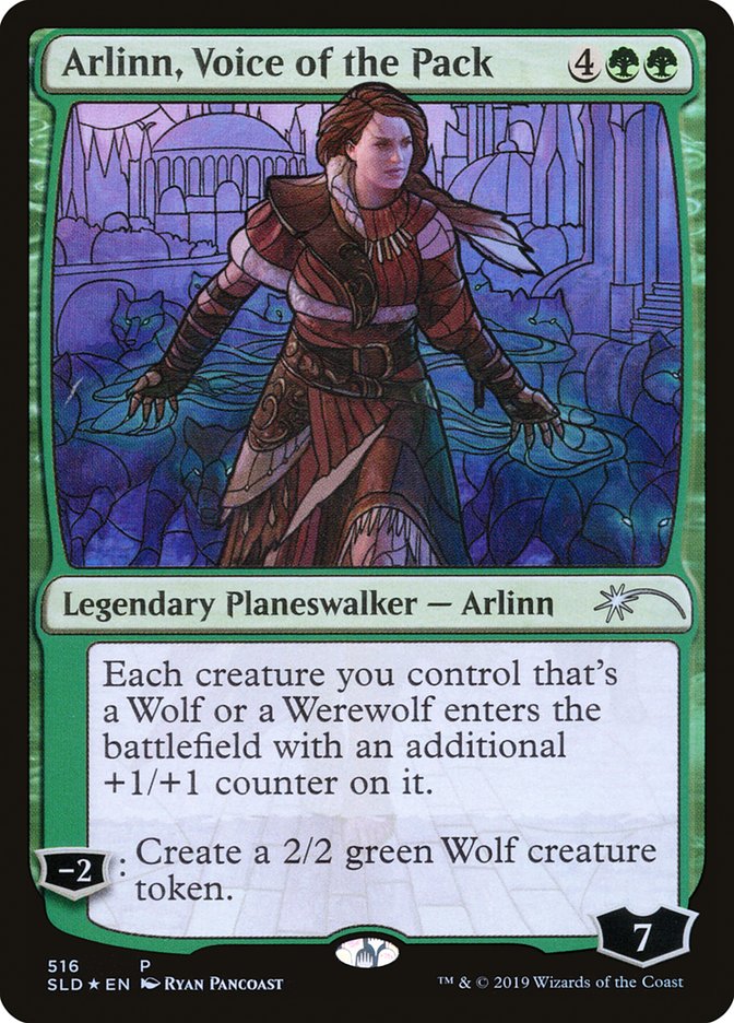 Arlinn, Voice of the Pack (Stained Glass) [Secret Lair Drop Promos] | Jack's On Queen