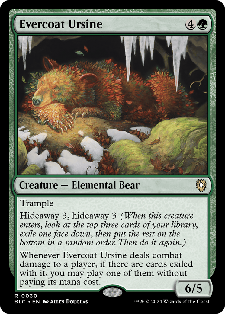 Evercoat Ursine [Bloomburrow Commander] | Jack's On Queen