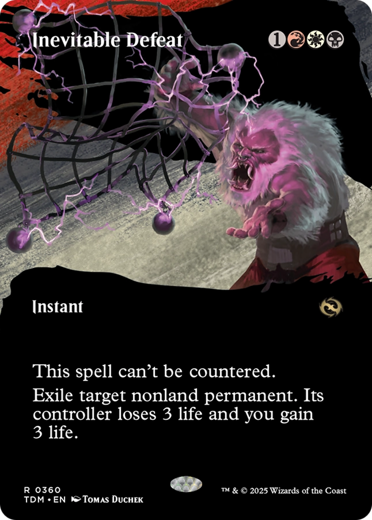 Inevitable Defeat (Borderless) [Tarkir: Dragonstorm] | Jack's On Queen