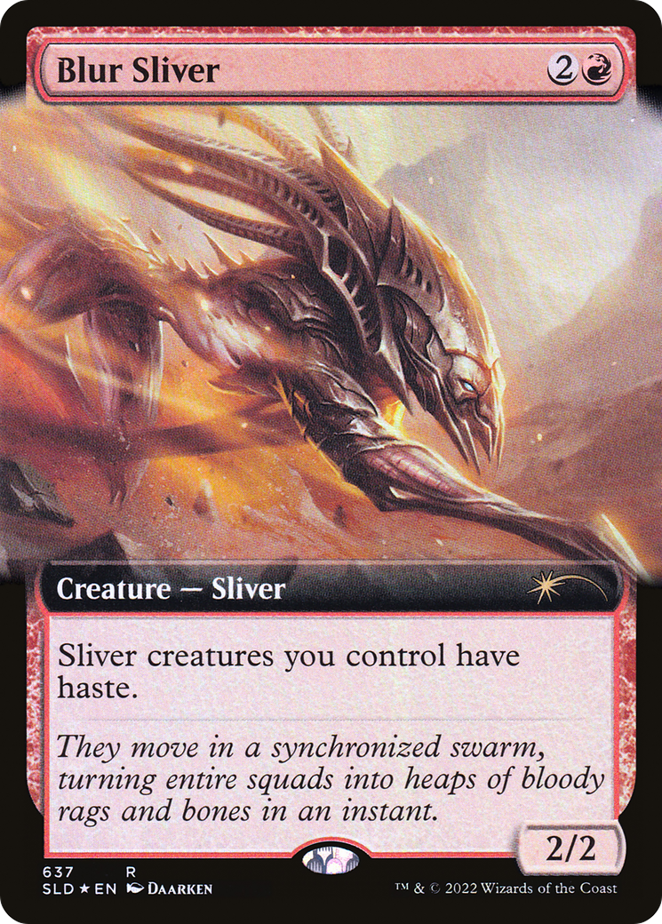 Blur Sliver (Extended Art) [Secret Lair Drop Promos] | Jack's On Queen