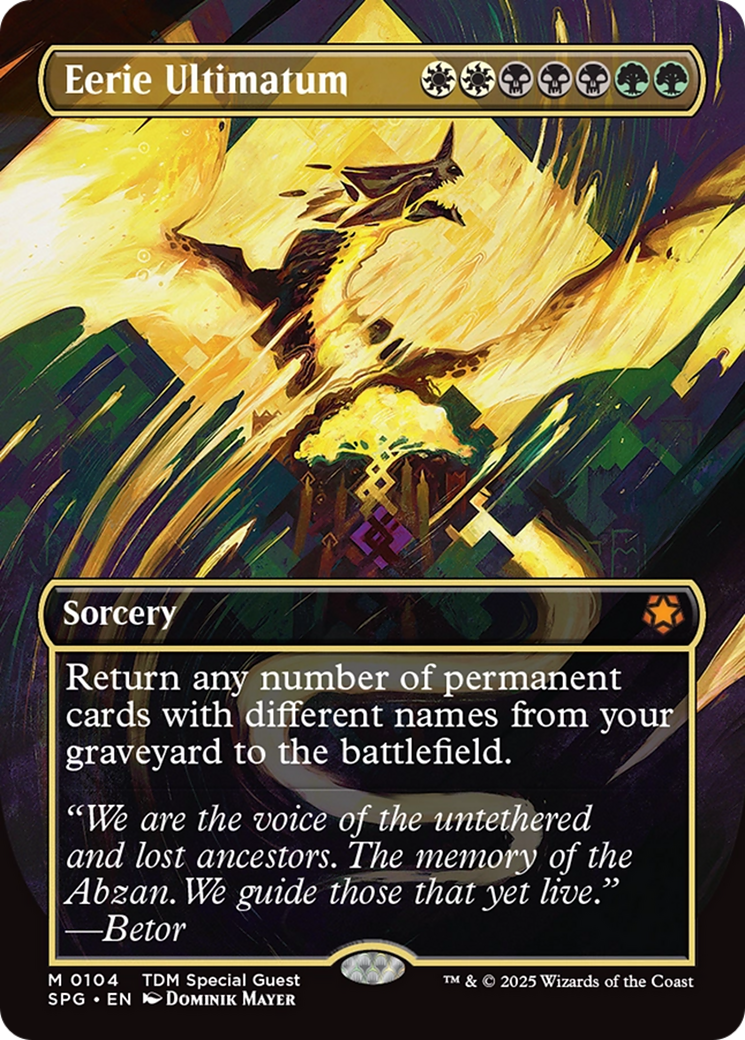 Eerie Ultimatum (Borderless) [Tarkir: Dragonstorm Special Guests] | Jack's On Queen