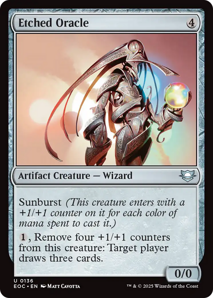 Etched Oracle [Edge of Eternities Commander] | Jack's On Queen