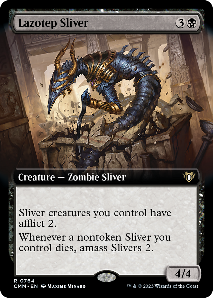 Lazotep Sliver (Extended Art) [Commander Masters] | Jack's On Queen