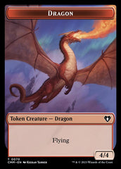 Soldier // Dragon (0021) Double-Sided Token [Commander Masters Tokens] | Jack's On Queen