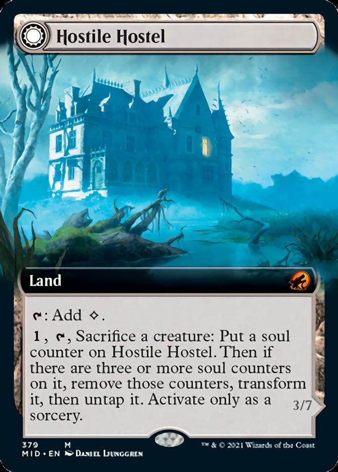 Hostile Hostel // Creeping Inn (Extended Art) [Innistrad: Midnight Hunt] | Jack's On Queen