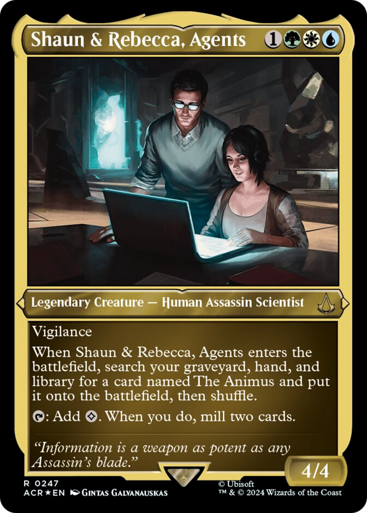 Shaun & Rebecca, Agents (Foil Etched) [Assassin's Creed] | Jack's On Queen