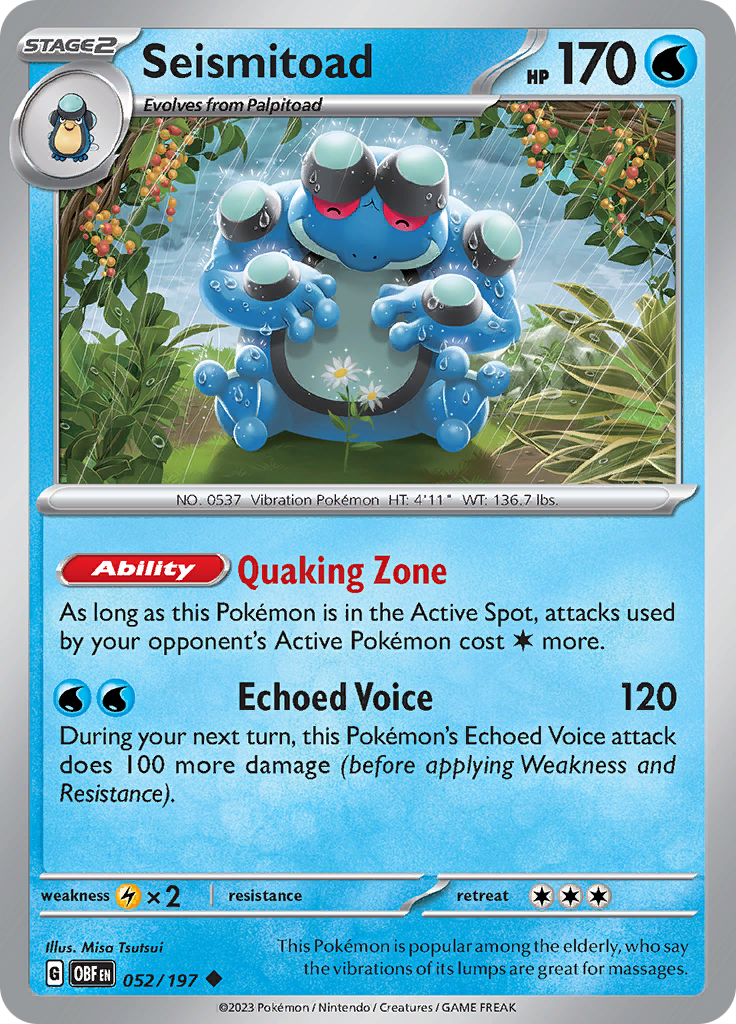 Seismitoad (052/197) [Scarlet & Violet: Obsidian Flames] | Jack's On Queen